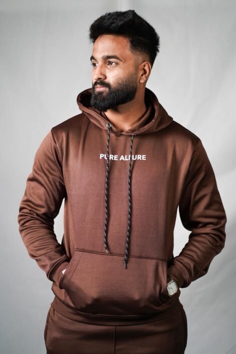 Brown Tracksuit Pure Allure Signature Cotton-Fleece