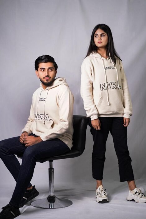 Urban Beige Streetwear Hoodie