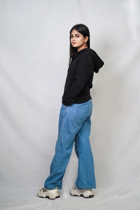 Women’s Jet Black Ribbed