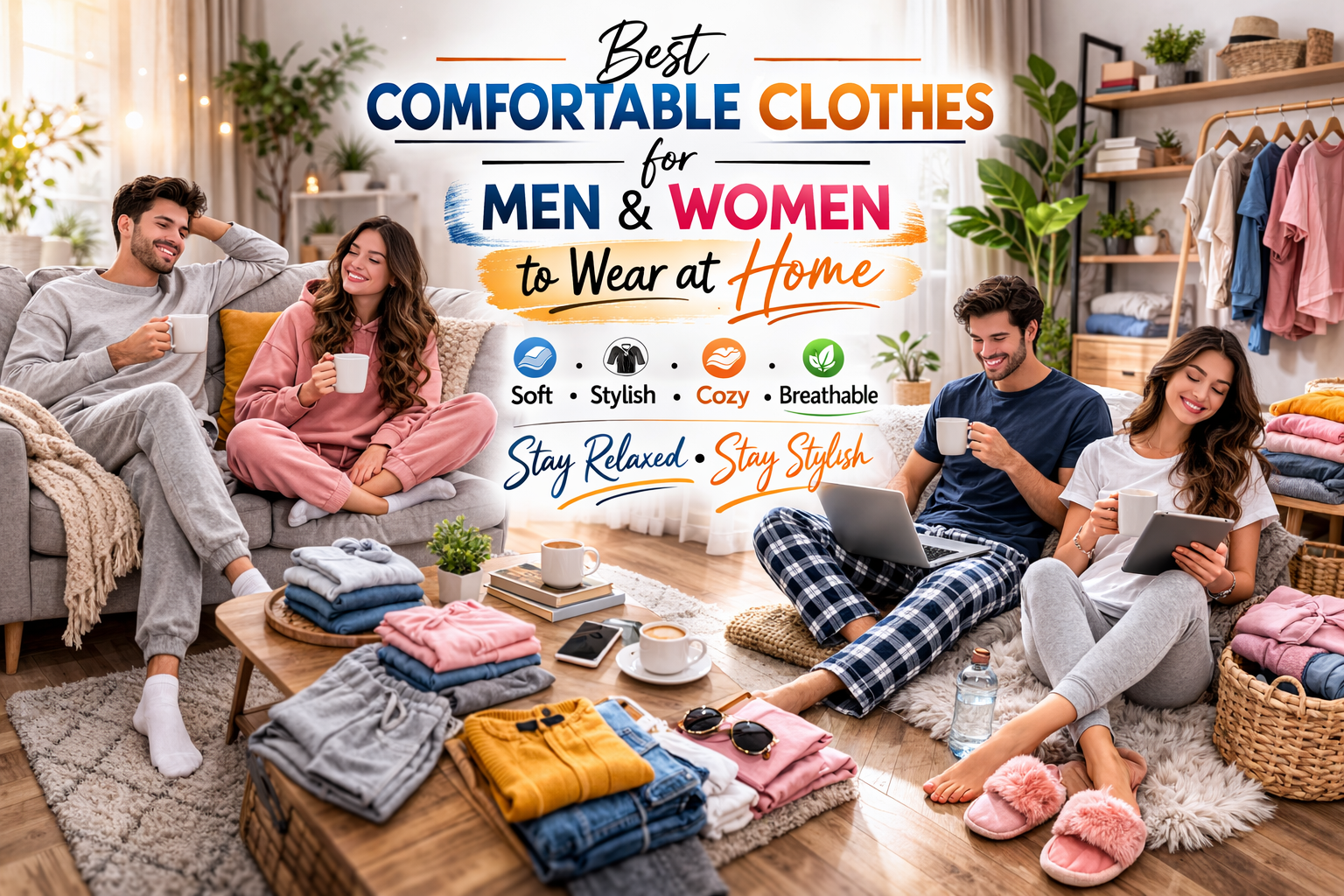 Best Comfortable Clothes for Men and Women to Wear at Home