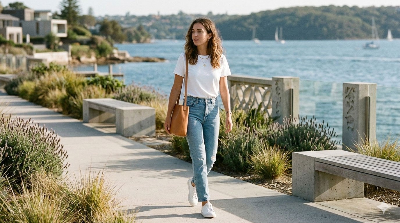 Signature White Tee – Stylish & Comfortable Apparel | WearNevora